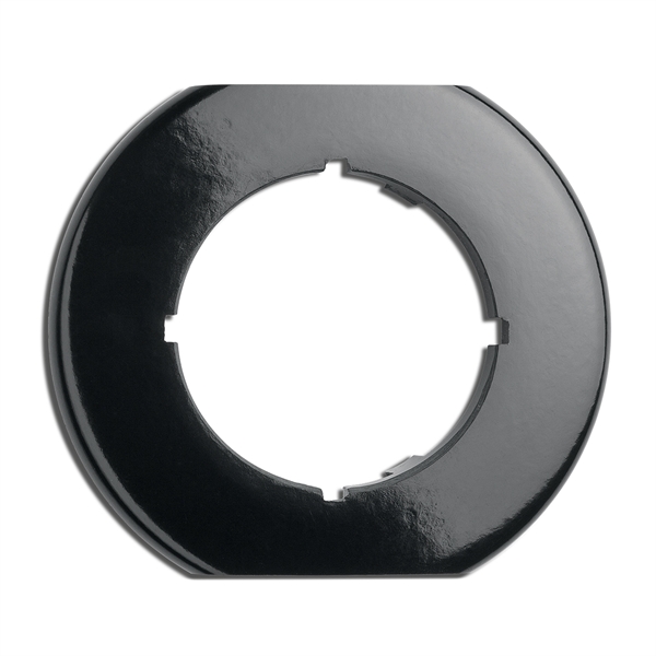 900.0023.BS Wipptaster Licht, Unterputz-Schaltersystem Bakelit schwarz mit runder Abdeckung