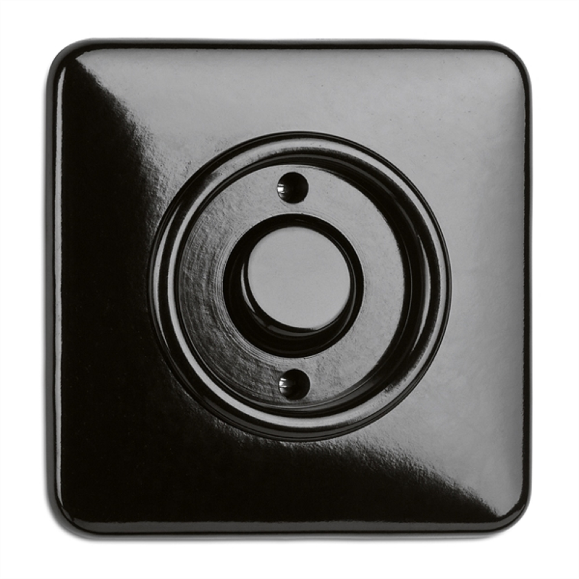 900.0010.BS  Wipptaster ohne Symbol,Unterputz-Schaltersystem Bakelit schwarz mit eckiger Abdeckung