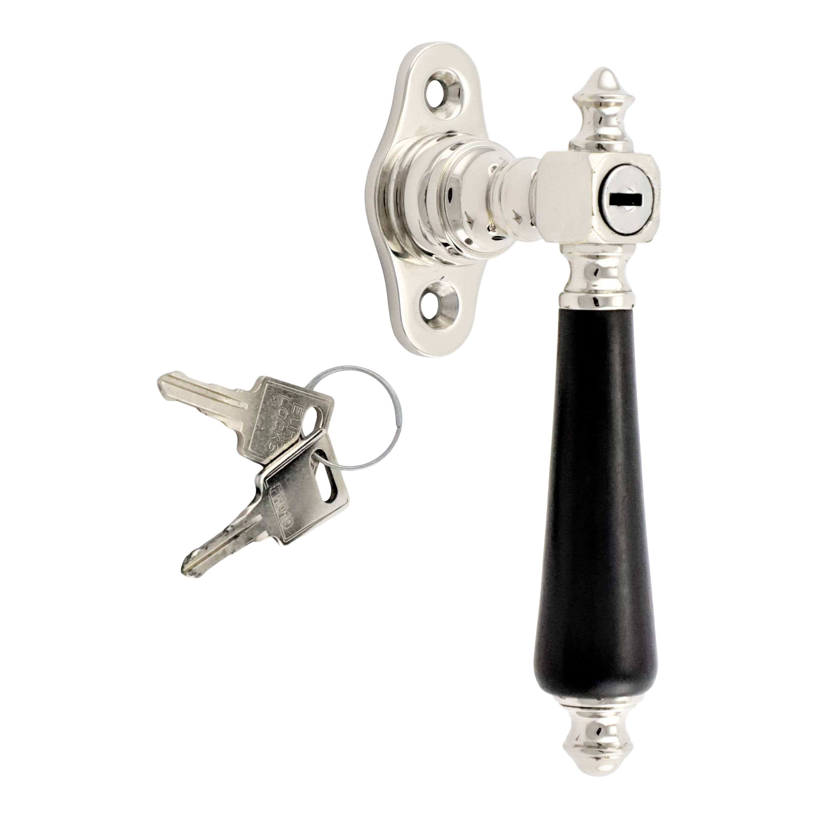 420.0098.10 Fenstergriff abschließbar im Historismus Stil - antike Fensterbeschläge, Fenstergriffe 420.0098.10 Fenstergriff abschließbar im Historismus Stil - antike Fensterbeschläge, Fenstergriffe