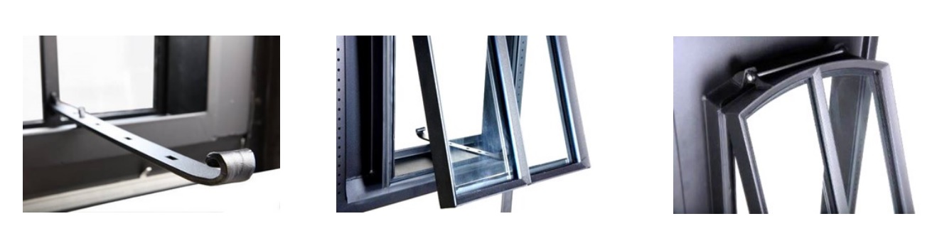 510.0009.70 Dachfenster DRX 77 x 118  cm (Fensterteil) Oben Rundbogen Vertikale Einteilung Eisen pulverbeschichtet 
