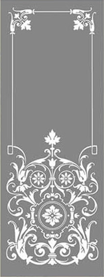 05.02.035  Historische Glasscheibe, große Formate sandgestrahlt- Motiv 868