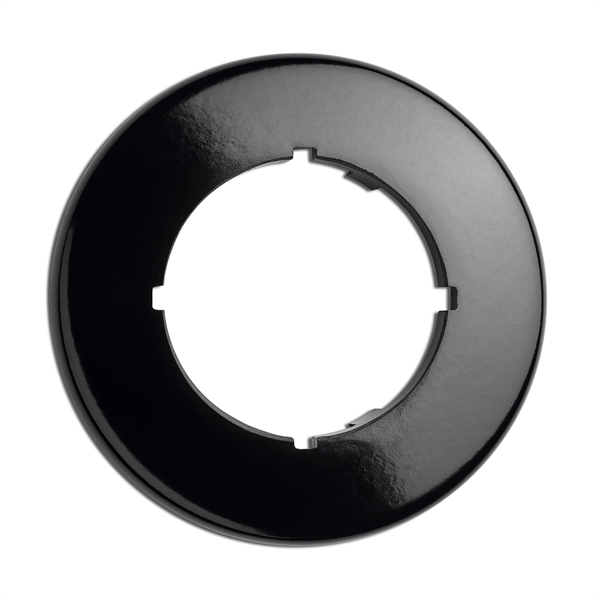 900.0020.BS Datendose, Unterputz-Schaltersystem Bakelit schwarz mit runder Abdeckung