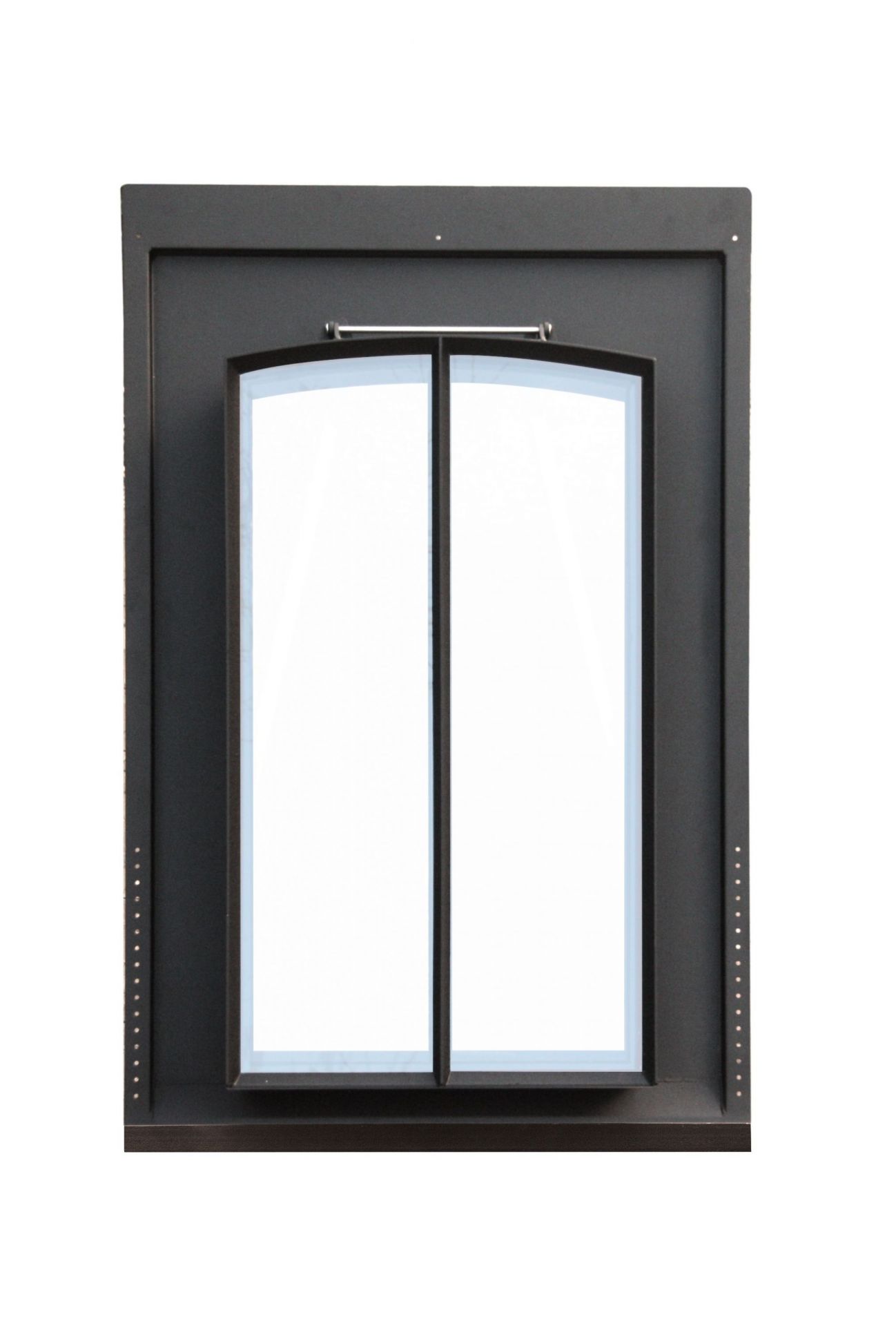 510.0004.70 Dachfenster DRF 50 x 90 cm (Fensterteil) Oben Rundbogen Vertikale Einteilung Eisen pulverbeschichtet 510.0004.70 Dachfenster DRF 50 x 90 cm (Fensterteil) Oben Rundbogen Vertikale Einteilung Eisen pulverbeschichtet