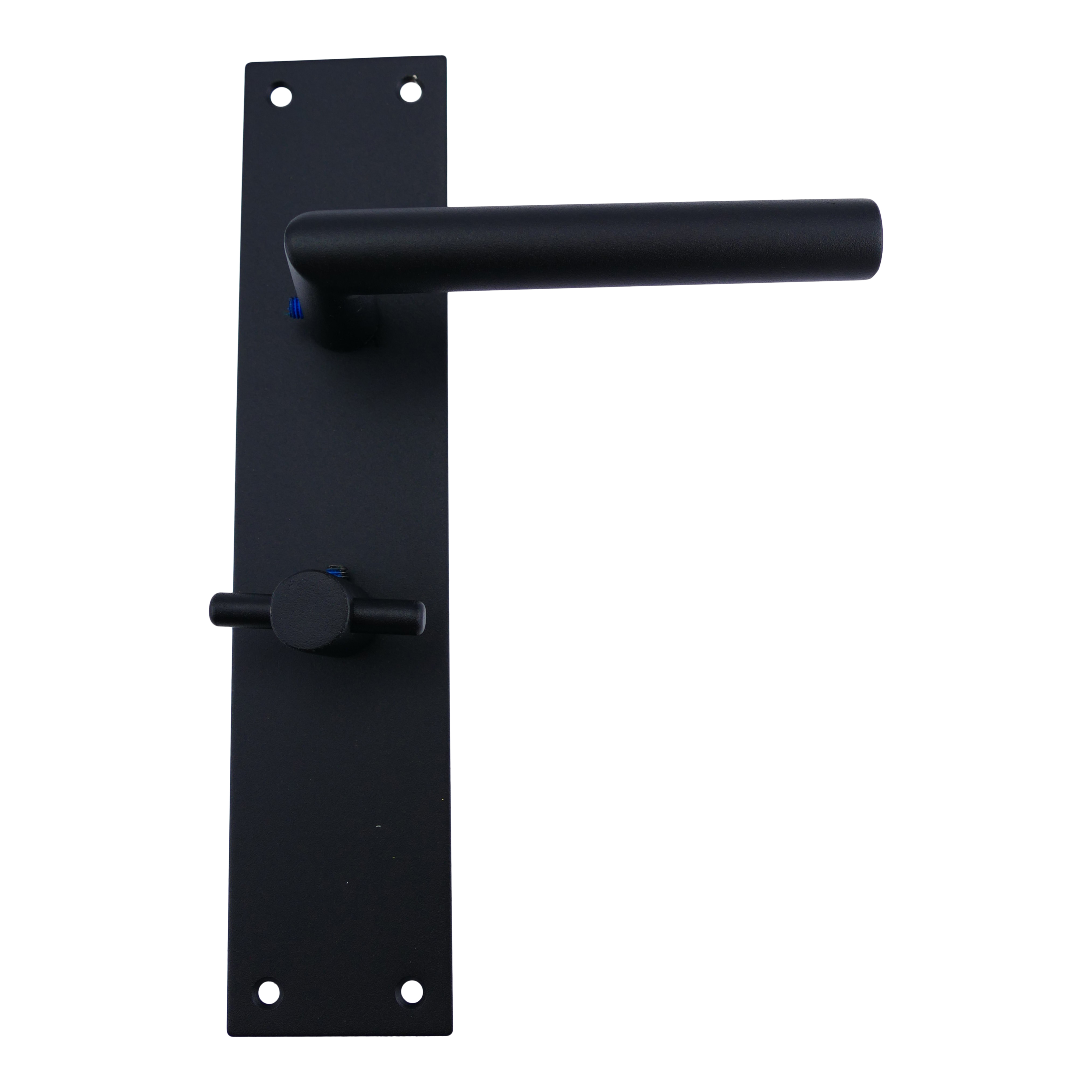 341.0331.56 Reno Langschildgarnitur für WC Zimmertüren schwarz matt WC 78 mm