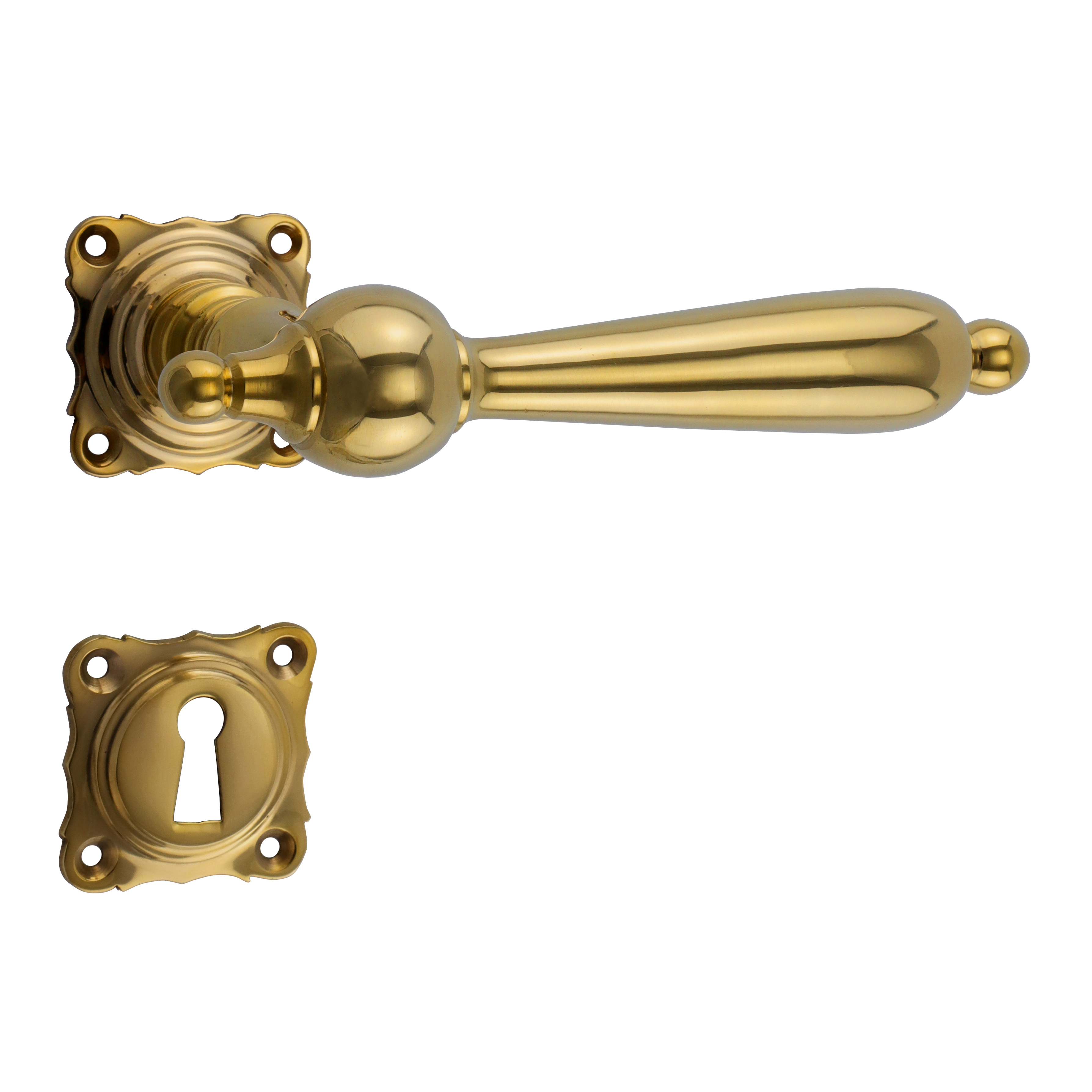 Haustür Schlüsselrosette für Profilzylinder Massiv  Bronze patiniert 52 x 54 mm 